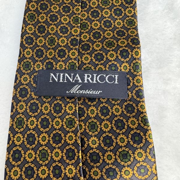 Nina Ricci 黃金羅盤 領帶（中古） 