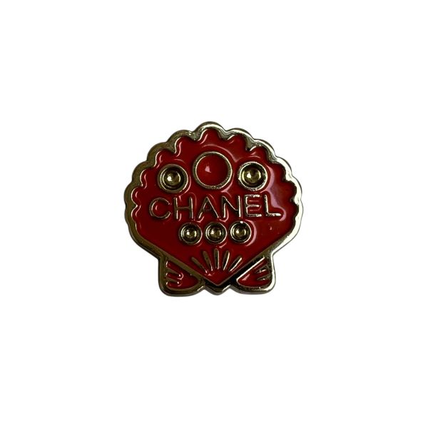 Chanel 珍珠貝殼胸針 
