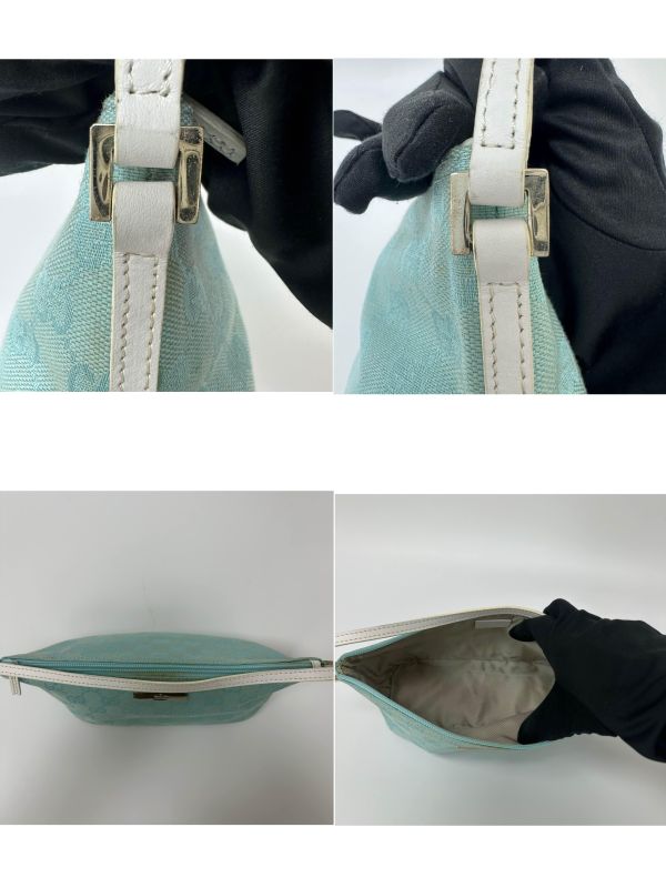 Gucci 古馳 緹花帆布船型小包 