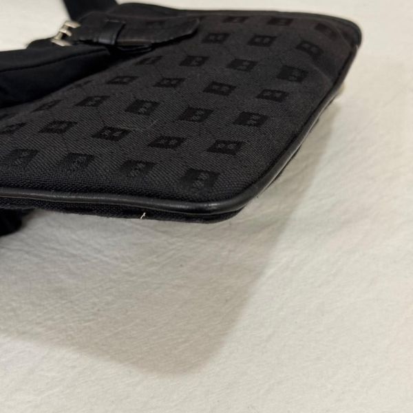 BALLY 黑色帆布背包 