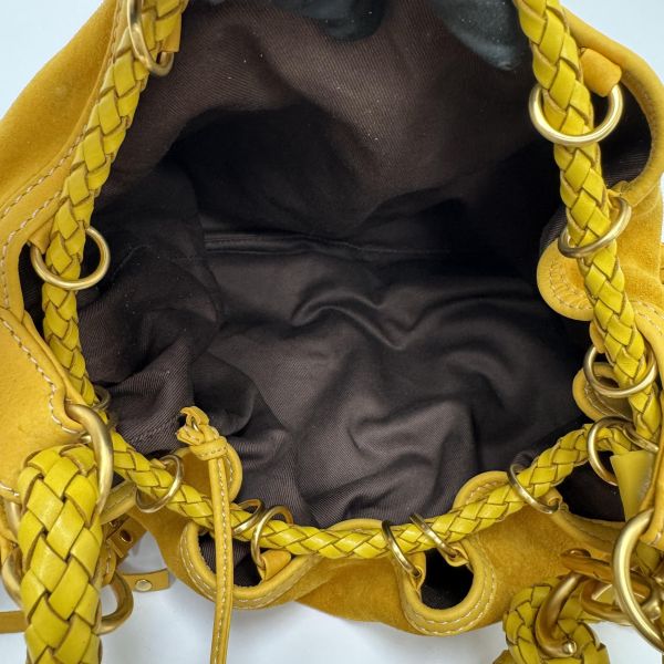 Loewe 黃色絨面革 (Suede) 手提包 