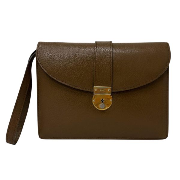 Gucci古馳 棕色復古信封包 