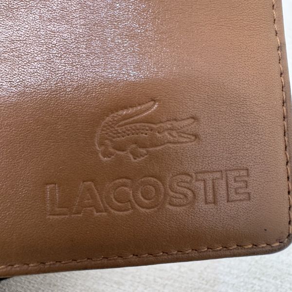 Lacoste 棕色零錢包 
