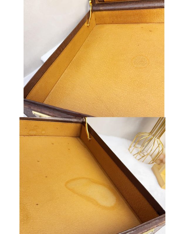 Loewe 復古鴕鳥皮公事包 