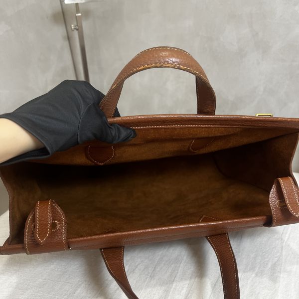 Hermès 金棕手袋 