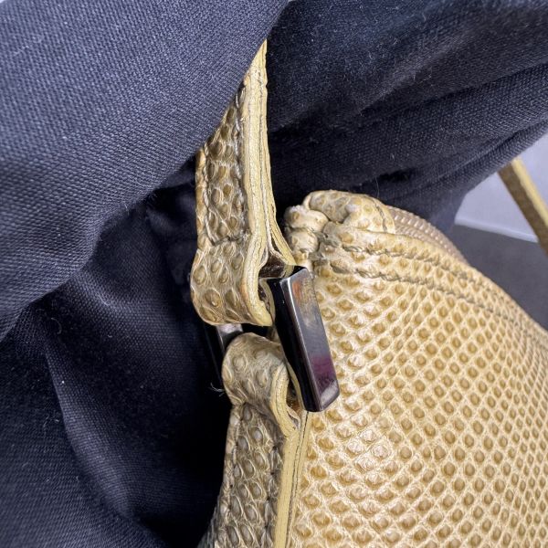 Gucci 古董蜥蜴紋腋下包* 