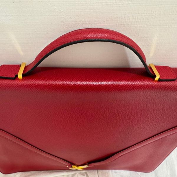 Hermès 紅色手提公事包 