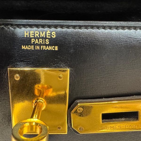 Hermès Kelly 32 黑色金扣 
