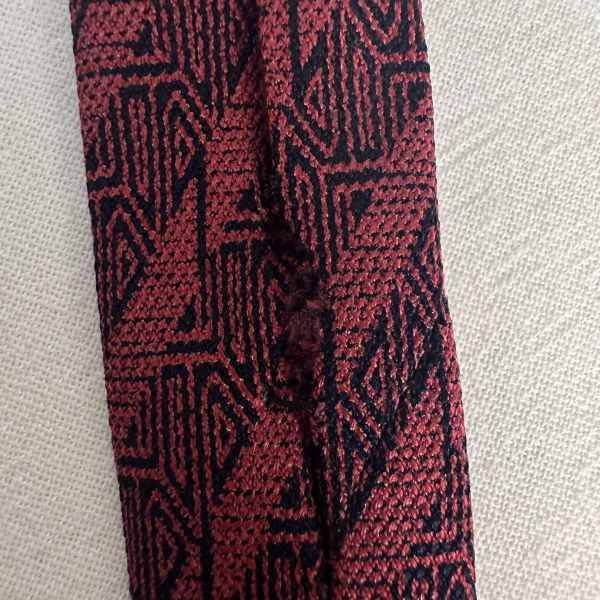 Dior Monsieur紅色 領帶 領結 絲綢（中古） 