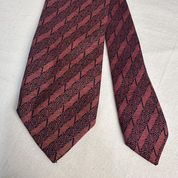 Dior Monsieur紅色 領帶 領結 絲綢（中古） 