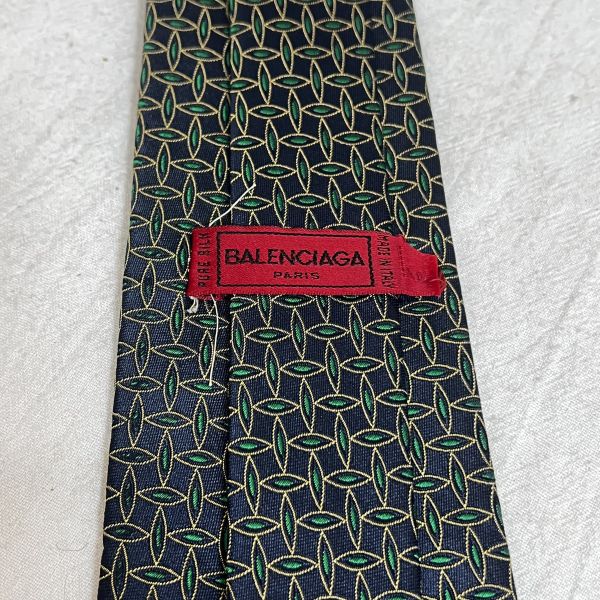 BALENCIAGA 橢圓形花紋領帶 （中古） 