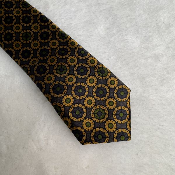 Nina Ricci 黃金羅盤 領帶（中古） 
