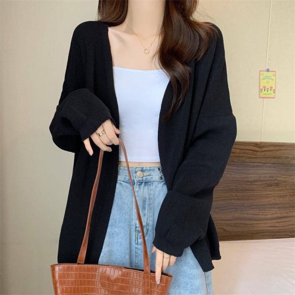 實拍大尺碼春秋針織外披開襟衫寬鬆版型超有質感百搭外套2色 大尺碼女裝, 針織外披, 春秋外套, 寬鬆外套, 遮肉顯瘦, 毛織羊毛混紡, 百搭外套, 秋冬穿搭, 氣質外套, 舒適針織