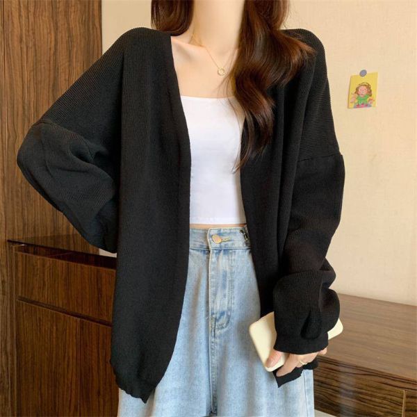 實拍大尺碼春秋針織外披開襟衫寬鬆版型超有質感百搭外套2色 大尺碼女裝, 針織外披, 春秋外套, 寬鬆外套, 遮肉顯瘦, 毛織羊毛混紡, 百搭外套, 秋冬穿搭, 氣質外套, 舒適針織