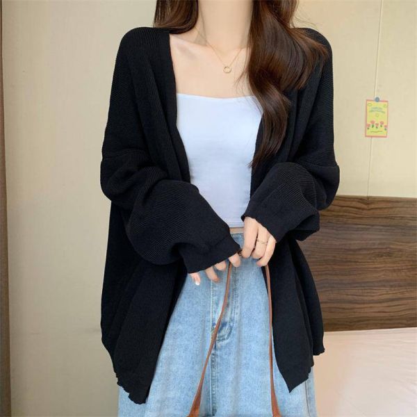 實拍大尺碼春秋針織外披開襟衫寬鬆版型超有質感百搭外套2色 大尺碼女裝, 針織外披, 春秋外套, 寬鬆外套, 遮肉顯瘦, 毛織羊毛混紡, 百搭外套, 秋冬穿搭, 氣質外套, 舒適針織