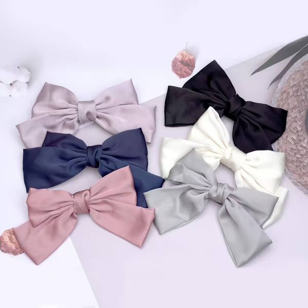 經典緞帶蝴蝶結×蝴蝶夾×共六色 蝴蝶夾、緞帶蝴蝶結、髮夾、髮飾、六色可選、甜美髮飾、派對髮夾、約會髮飾、日常髮夾、可愛造型
