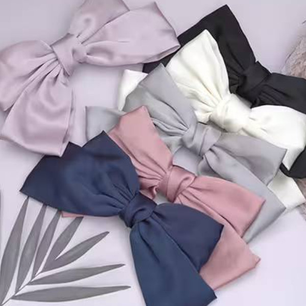 經典緞帶蝴蝶結×蝴蝶夾×共六色 蝴蝶夾、緞帶蝴蝶結、髮夾、髮飾、六色可選、甜美髮飾、派對髮夾、約會髮飾、日常髮夾、可愛造型