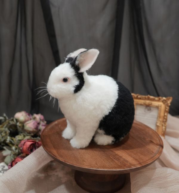 客製化擬真植毛兔羊毛氈 羊毛氈,客製,寵物客製化,羊毛氈手作,寵物羊毛氈,兔,擬真,植毛,客製毛孩,寵物紀念,羊毛氈紀念