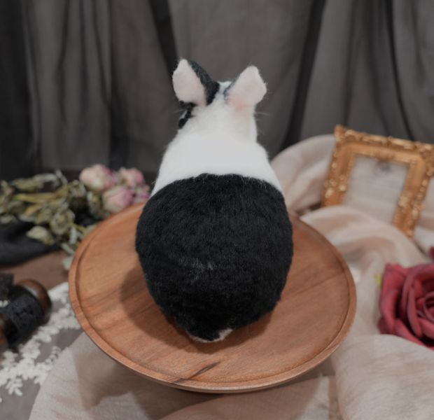 客製化擬真植毛兔羊毛氈 羊毛氈,客製,寵物客製化,羊毛氈手作,寵物羊毛氈,兔,擬真,植毛,客製毛孩,寵物紀念,羊毛氈紀念