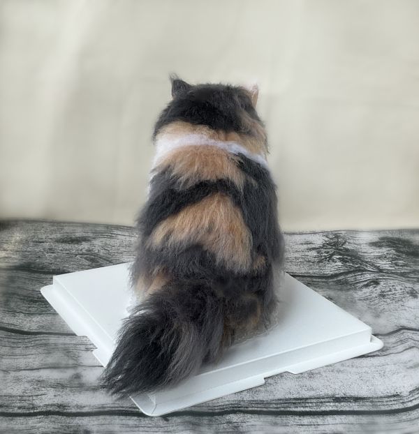 客製化擬真植毛長毛貓咪羊毛氈 羊毛氈,客製,寵物客製化,羊毛氈手作,寵物羊毛氈,貓,擬真,植毛,客製毛孩,寵物紀念,羊毛氈紀念