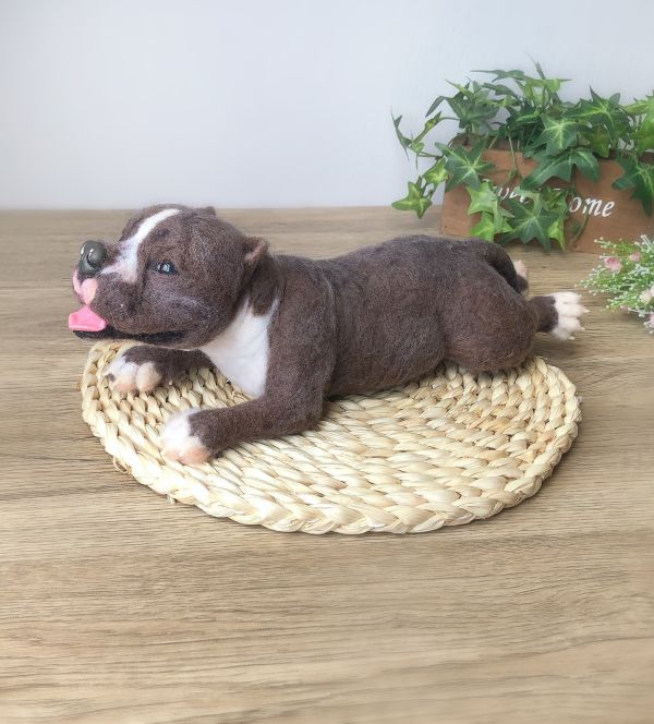 客製化擬真鋪毛狗羊毛氈 羊毛氈,客製,寵物客製化,羊毛氈手作,寵物羊毛氈,狗,擬真,鋪毛,客製毛孩,寵物紀念,羊毛氈紀念