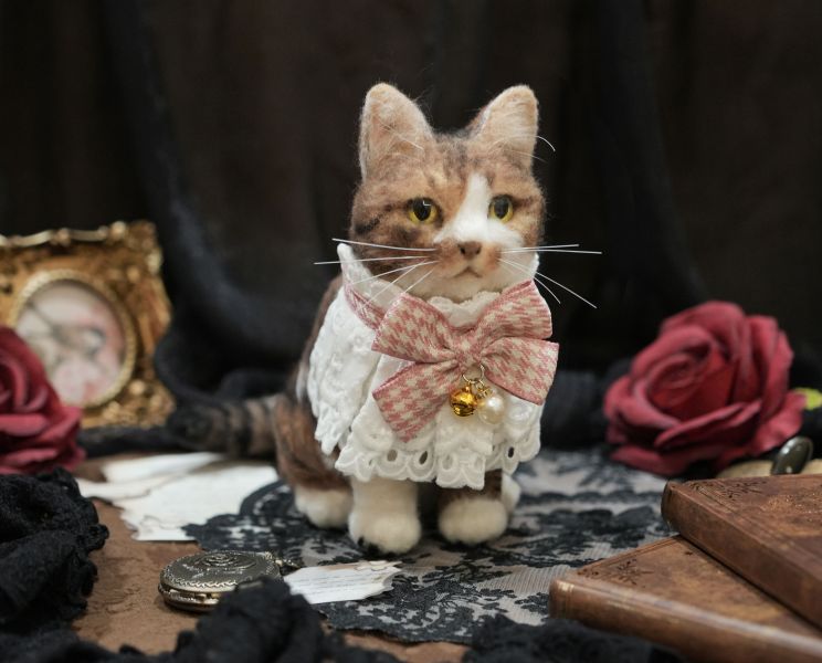 羊毛氈小物配件 羊毛氈,客製,寵物客製化,羊毛氈手作,寵物羊毛氈,相框,玻璃花盅,擬真,客製毛孩,寵物紀念,羊毛氈紀念