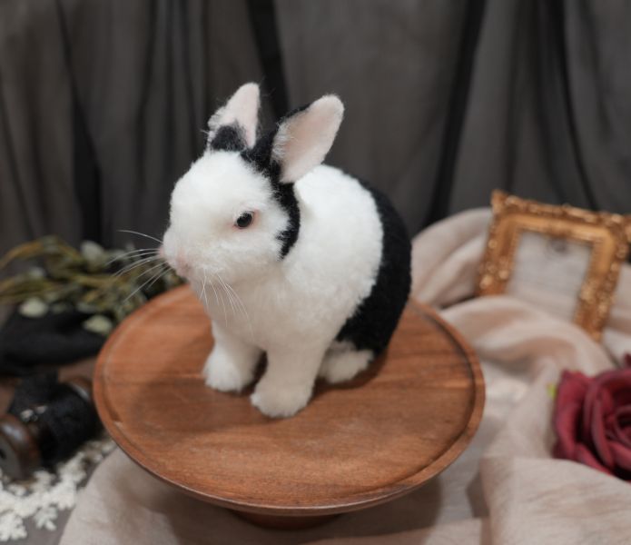 客製化擬真植毛兔羊毛氈 羊毛氈,客製,寵物客製化,羊毛氈手作,寵物羊毛氈,兔,擬真,植毛,客製毛孩,寵物紀念,羊毛氈紀念