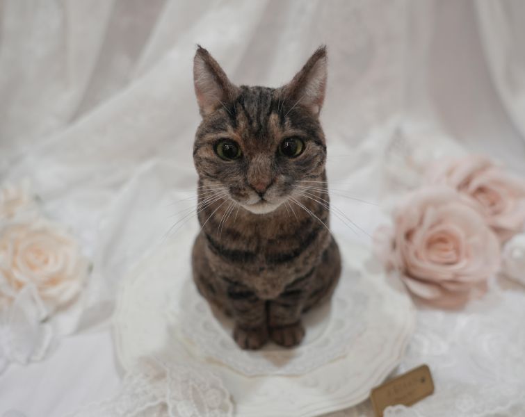 客製化擬真植毛短毛貓咪羊毛氈 羊毛氈,客製,寵物客製化,羊毛氈手作,寵物羊毛氈,貓,擬真,植毛,客製毛孩,寵物紀念,羊毛氈紀念