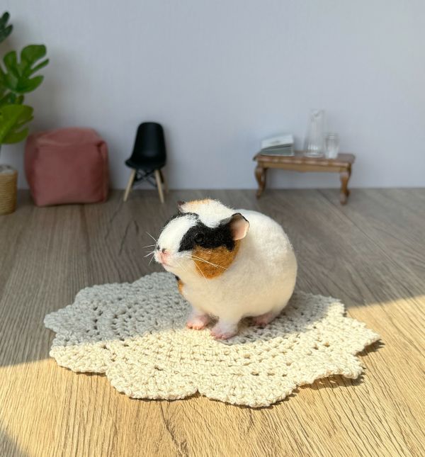 客製化擬真鋪毛短毛鼠羊毛氈 羊毛氈,客製,寵物客製化,羊毛氈手作,寵物羊毛氈,鼠,黃金鼠,倉鼠,天竺鼠,擬真,鋪毛,客製毛孩,寵物紀念,羊毛氈紀念
