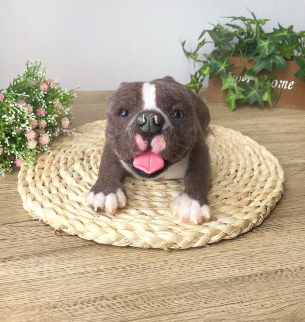 客製化擬真鋪毛狗羊毛氈 羊毛氈,客製,寵物客製化,羊毛氈手作,寵物羊毛氈,狗,擬真,鋪毛,客製毛孩,寵物紀念,羊毛氈紀念