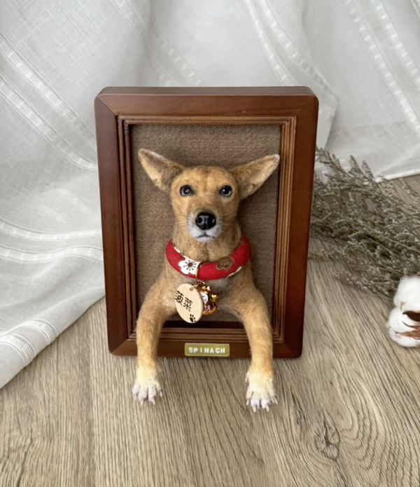 客製化擬真鋪毛羊毛氈相框 羊毛氈,客製,寵物客製化,羊毛氈手作,寵物羊毛氈,貓,擬真,鋪毛,客製毛孩,寵物紀念,羊毛氈紀念