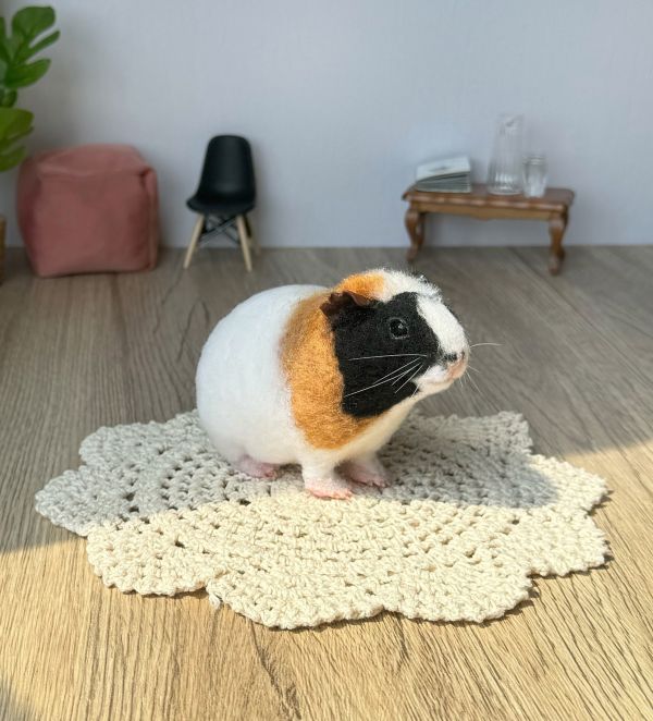 客製化擬真鋪毛短毛鼠羊毛氈 羊毛氈,客製,寵物客製化,羊毛氈手作,寵物羊毛氈,鼠,黃金鼠,倉鼠,天竺鼠,擬真,鋪毛,客製毛孩,寵物紀念,羊毛氈紀念