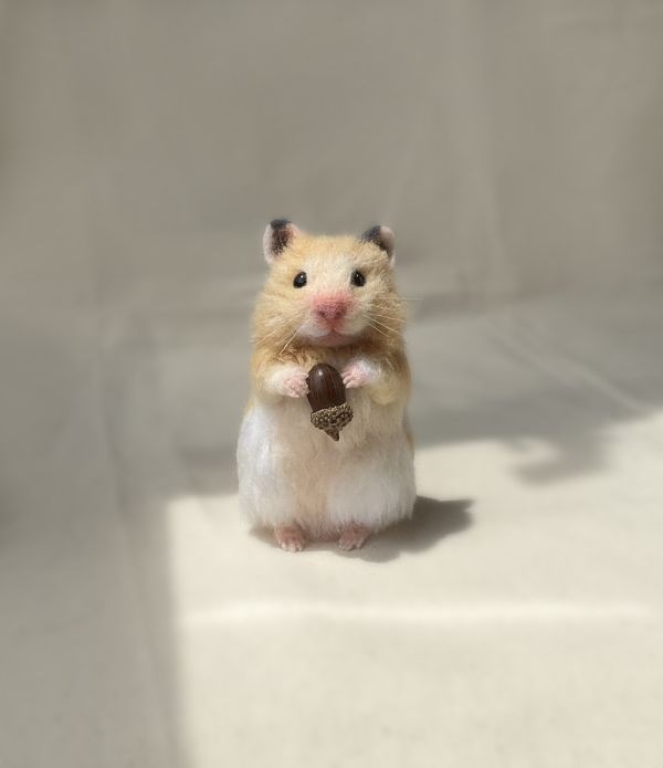 客製化擬真植毛短毛鼠羊毛氈 羊毛氈,客製,寵物客製化,羊毛氈手作,寵物羊毛氈,鼠,黃金鼠,倉鼠,大白鼠,天竺鼠,擬真,植毛,客製毛孩,寵物紀念,羊毛氈紀念