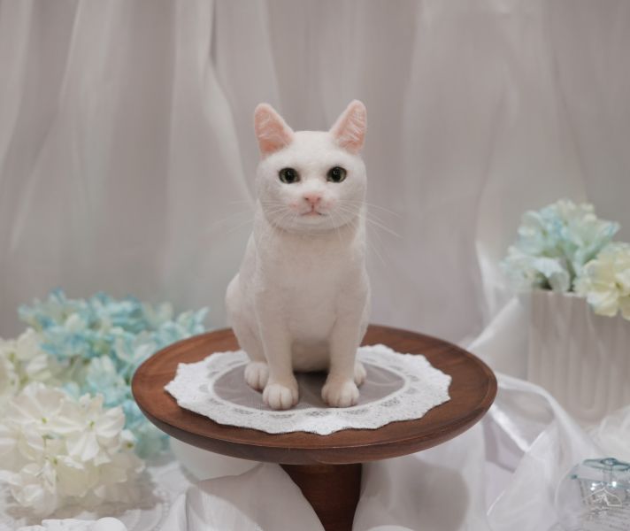 客製化擬真鋪毛短毛貓咪羊毛氈 羊毛氈,客製,寵物客製化,羊毛氈手作,寵物羊毛氈,貓,擬真,鋪毛,客製毛孩,寵物紀念,羊毛氈紀念