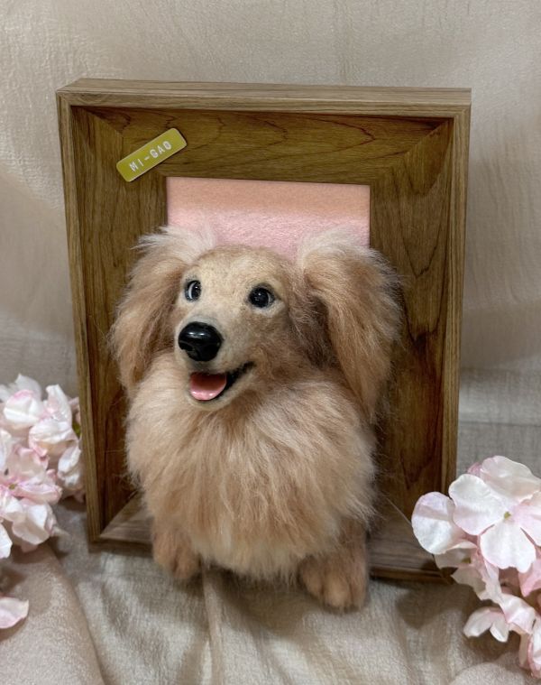 客製化擬真植毛羊毛氈相框 羊毛氈,客製,寵物客製化,羊毛氈手作,寵物羊毛氈,貓,擬真,植毛,客製毛孩,寵物紀念,羊毛氈紀念,羊毛氈相框