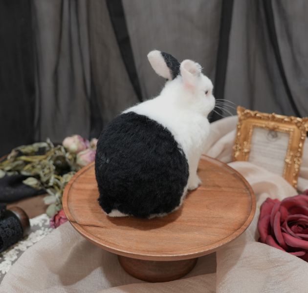 客製化擬真植毛兔羊毛氈 羊毛氈,客製,寵物客製化,羊毛氈手作,寵物羊毛氈,兔,擬真,植毛,客製毛孩,寵物紀念,羊毛氈紀念