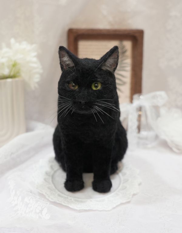 客製化擬真植毛短毛貓咪羊毛氈 羊毛氈,客製,寵物客製化,羊毛氈手作,寵物羊毛氈,貓,擬真,植毛,客製毛孩,寵物紀念,羊毛氈紀念