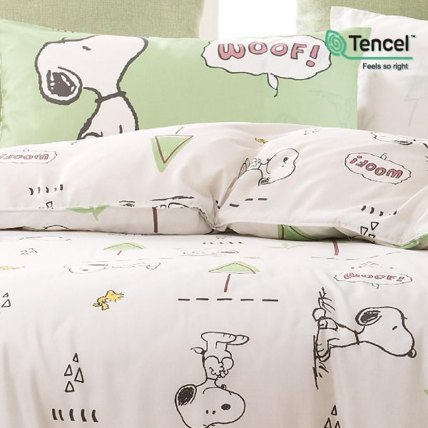 SNOOPY/100%萊賽爾天絲(200織天絲)/SN508森林泡泡 