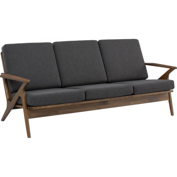 艾斯頓布面沙發-可可+灰 