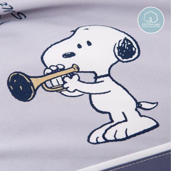 SNOOPY/無異纖精梳美國棉/SN132音樂派對 