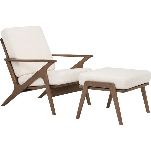 艾斯頓布面沙發-可可+珍珠白 