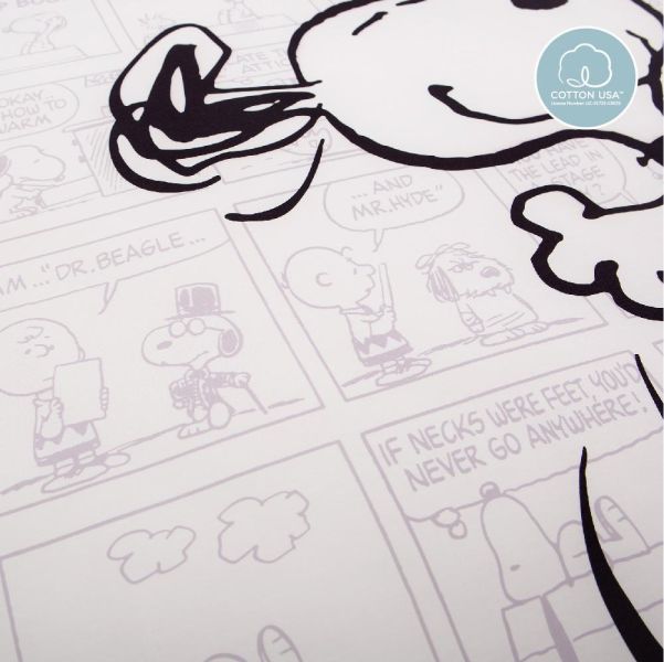 SNOOPY/無異纖精梳美國棉/SN128蹦蹦跳跳 