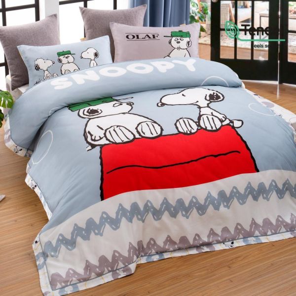 SNOOPY/100%萊賽爾天絲(300織天絲)/SN140可愛家人 