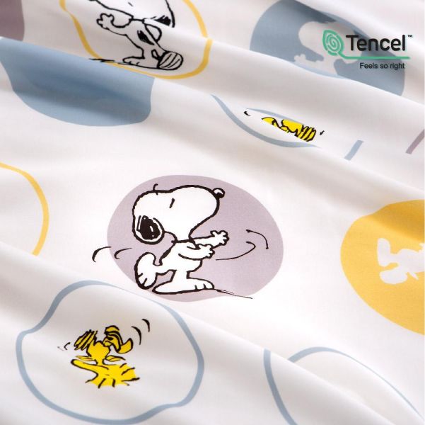 SNOOPY/100%萊賽爾天絲(300織天絲)/SN140可愛家人 