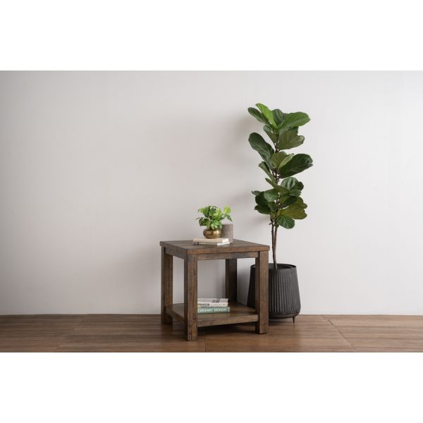 萊頓全實木邊几*需簡易組裝* 