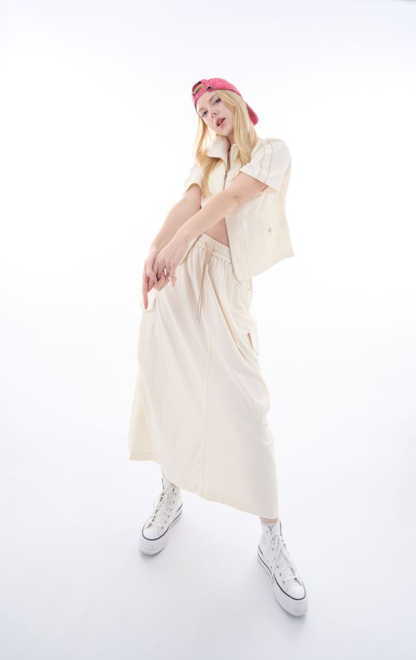 ROSE 立體剪裁及踝長裙/ROSE SKIRT 