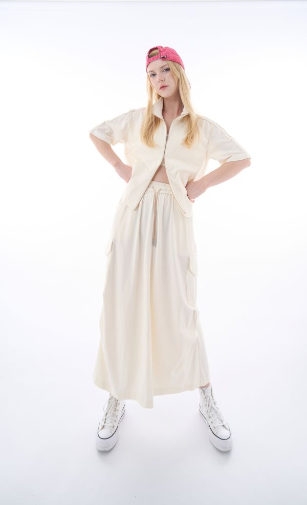 ROSE 針織中袖拉鍊衫/ROSE ZIP SHIRT 