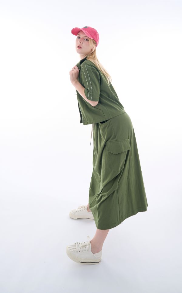 ROSE 針織中袖拉鍊衫/ROSE ZIP SHIRT 