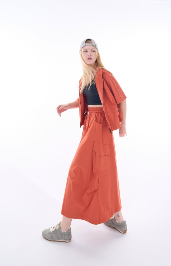 ROSE 立體剪裁及踝長裙/ROSE SKIRT 