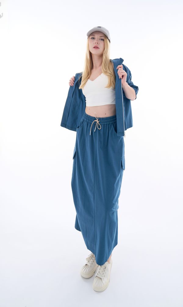 ROSE 立體剪裁及踝長裙/ROSE SKIRT 